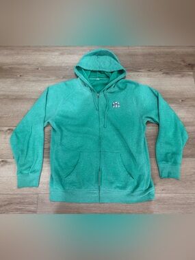 Travis Mathew Green Zip Hoodie with Small Logo